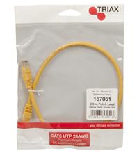 CAT6 Patch Leads Yellow 0.5m